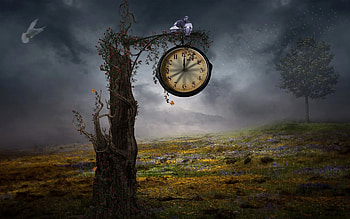 Artistic clock , , Background HD wallpaper