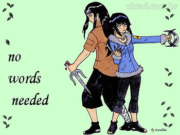 Neji and Hinata, girl, anime, boy, green HD wallpaper