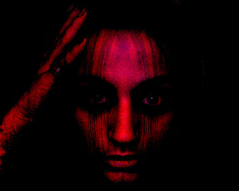 Dark, fantasy, female, red HD wallpaper