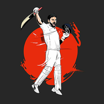 Virat kohli ideas in 2022. virat kohli, virat kohli , cricket , Virat Kohli Cartoon HD wallpaper