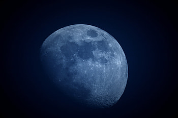 Moon, night, space HD wallpaper
