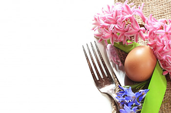 Easter, happy easter, easter eggs, flowers, pink flowers HD wallpaper