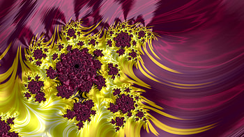 Trippy Psychedelic Fractal, trippy, psychedelic, trance, purple, yellow, Abstract, fractal, abstract purple HD wallpaper