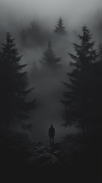 Black, black, dark HD phone wallpaper