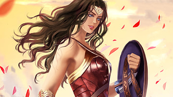Wonder Woman Fantasy Art, wonder-woman, superheroes, artist, artwork, digital-art, deviantart HD wallpaper