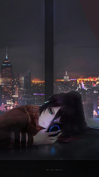 Depressing Sad Anime, Alone Girl Anime HD phone wallpaper
