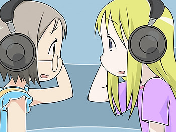 Music, matsuri, heads, anime, ana, ichigo mashimaro HD wallpaper
