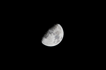 Universe, Moon, Dark HD wallpaper