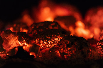 Fire, Macro, Ash HD wallpaper