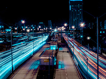 Long Exposure Street Cityscape, long-exposure, road, graphy HD wallpaper
