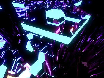 Abstract, Shine, Light, Bright, Fractal, Neon HD wallpaper