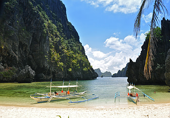 Nature, Beach, Boats, Tropics HD wallpaper