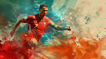 Dynamic Portugal Soccer Star, soccer, Sports, Cristiano Ronaldo, Portugal National Football Team HD wallpaper