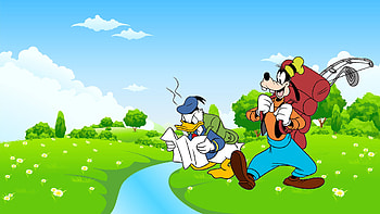 Goofy, Donald Duck HD wallpaper