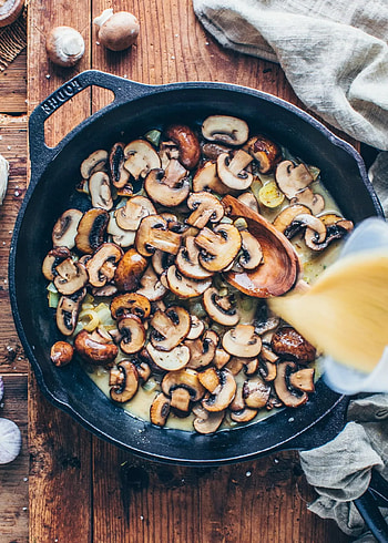 Vegan mushroom stroganoff, Creamy delight, Easy recipe, Plant-based goodness HD phone wallpaper