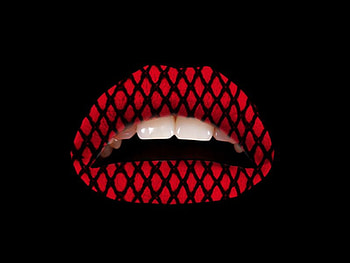Red_Fishnet_Lips, fishnet, , red, cool, lips HD wallpaper
