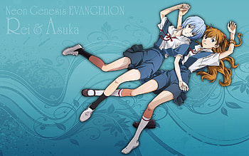 Asuka Langley Sohryu, Rei Ayanami, Evangelion, Anime, Neon Genesis Evangelion HD wallpaper