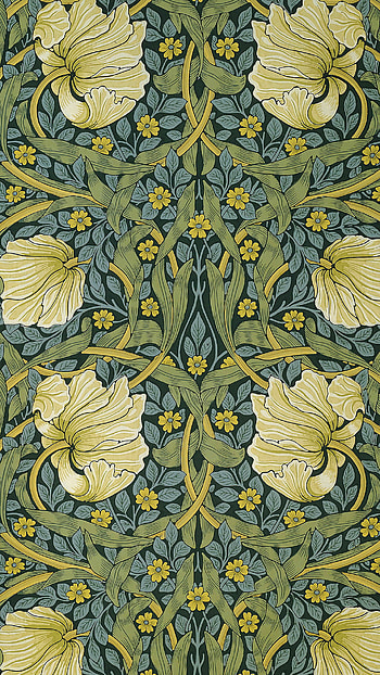 William Morris, Flowers Pattern Design HD phone wallpaper