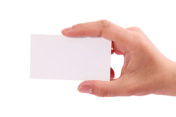 Hand Holding Blank White Visiting Card Advertisement, advertisement, hand HD wallpaper