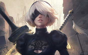 2b Nier Automata, nier-automata, 2017-games, games, artwork, artist, digital-art HD wallpaper