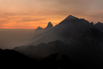 Nature, Sky, Mountains, Rocks, Vertex, Fog, Tops HD wallpaper