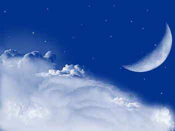 Background, Clouds, Moon HD wallpaper