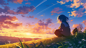 Serene Dawn Contemplation, dawn HD wallpaper