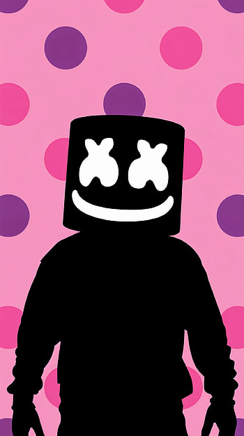 Marshmello DJ : Fun and Colorful Background!, silhouette, music, colorful HD phone wallpaper