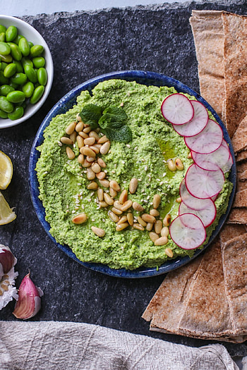 Green pea edamame, Mint dip, Pick up limes HD phone wallpaper