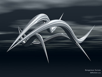 A 3D Object, abstract, points, metallic, curved, floating HD wallpaper