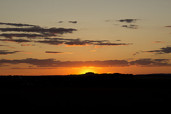 Nature, Sunset, Sky, Sun, Clouds, Horizon HD wallpaper