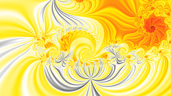 Fractal Art for your - Trippy, yellow, white, Abstract, fractal HD wallpaper