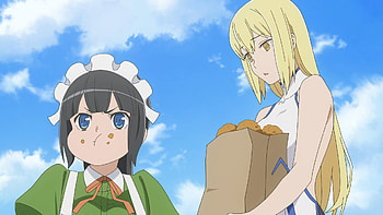 Hestia and Aiz Wallenstein, Anime, Is It Wrong to Try to Pick Up Girls in a Dungeon?, Hestia (DanMachi), Aiz Wallenstein HD wallpaper