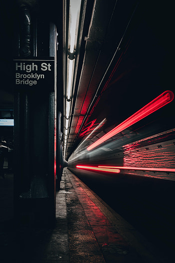 Miscellanea, Miscellaneous, Long Exposure, Glow, Tunnel, Train, Metro, Subway HD phone wallpaper