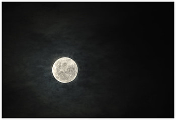 Moon, night, full HD wallpaper