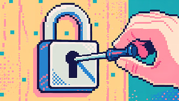 Pixel Pick: Retro Lockpicking Ultra, Padlock, key, hand, pixel art HD wallpaper