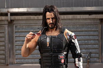 Keanu Reeves Cyberpunk 2077 Cosplay, keanu-reeves, cyberpunk-2077, games, cosplay HD wallpaper