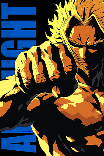 All Might: Blue Legacy — MHA , Anime, My Hero Academia, All Might, blue anime HD phone wallpaper