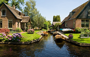 Venice of the North, Giethoorn, No roads HD wallpaper