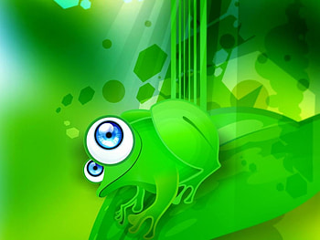Blue eyed frog, frog, abstract HD wallpaper