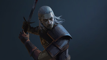 Geralt Of Rivia, geralt-of-rivia, the-witcher-3, games, artwork, artist, digital-art HD wallpaper