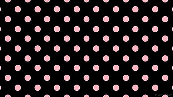 spots black pink polka dots light pink HD wallpaper