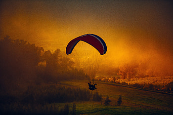Parachuting Landscape Nature, parachute, graphy, landscape, nature HD wallpaper