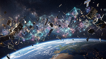 — Orbital Debris: Shattered Skies, Satellite, Earth HD wallpaper