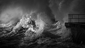 wave, ocean, sea, Ocean Waves HD wallpaper