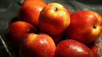 Apples, Food, Drops HD wallpaper