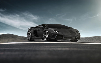 Lamborghini Full Black, lamborghini, cars, black HD wallpaper