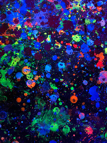 Abstract, Multicolored, Motley, Spray, Paint, Blots HD phone wallpaper