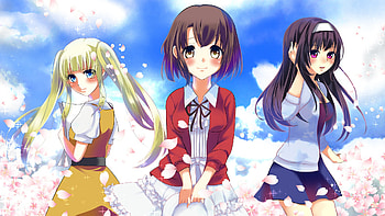 Eriri spencer, sawamura megumi, katō utaha, kasumigaoka HD wallpaper