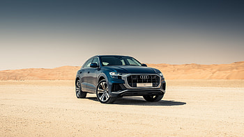 Car, luxurious Audi Q8, 2020 HD wallpaper